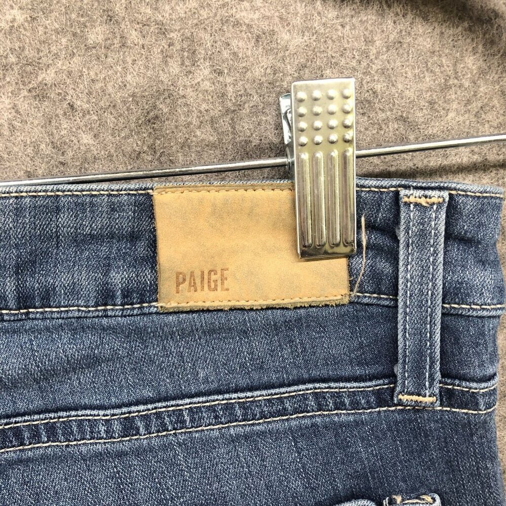 Paige Verdugo Crop Skinny Jeans Womens Size 30 Blue Mid Rise Medium Wash‎ - Picture 6 of 10